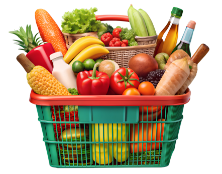 Basket of groceries