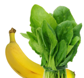 Bananas and Spinach